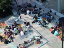 Weaving activities in the framework of the conference