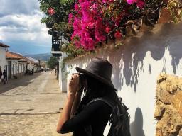 a friend of Eve capturing the local beauty in the colonial town of Villa de Leyva
