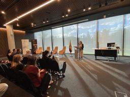 Ms Rosalia Arteaga during her presentation