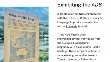 National Centre of Biography News, October 2024