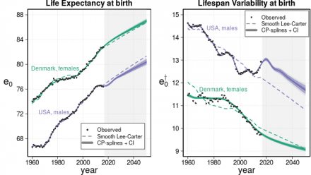Smooth Constrained Mortality Forecasting